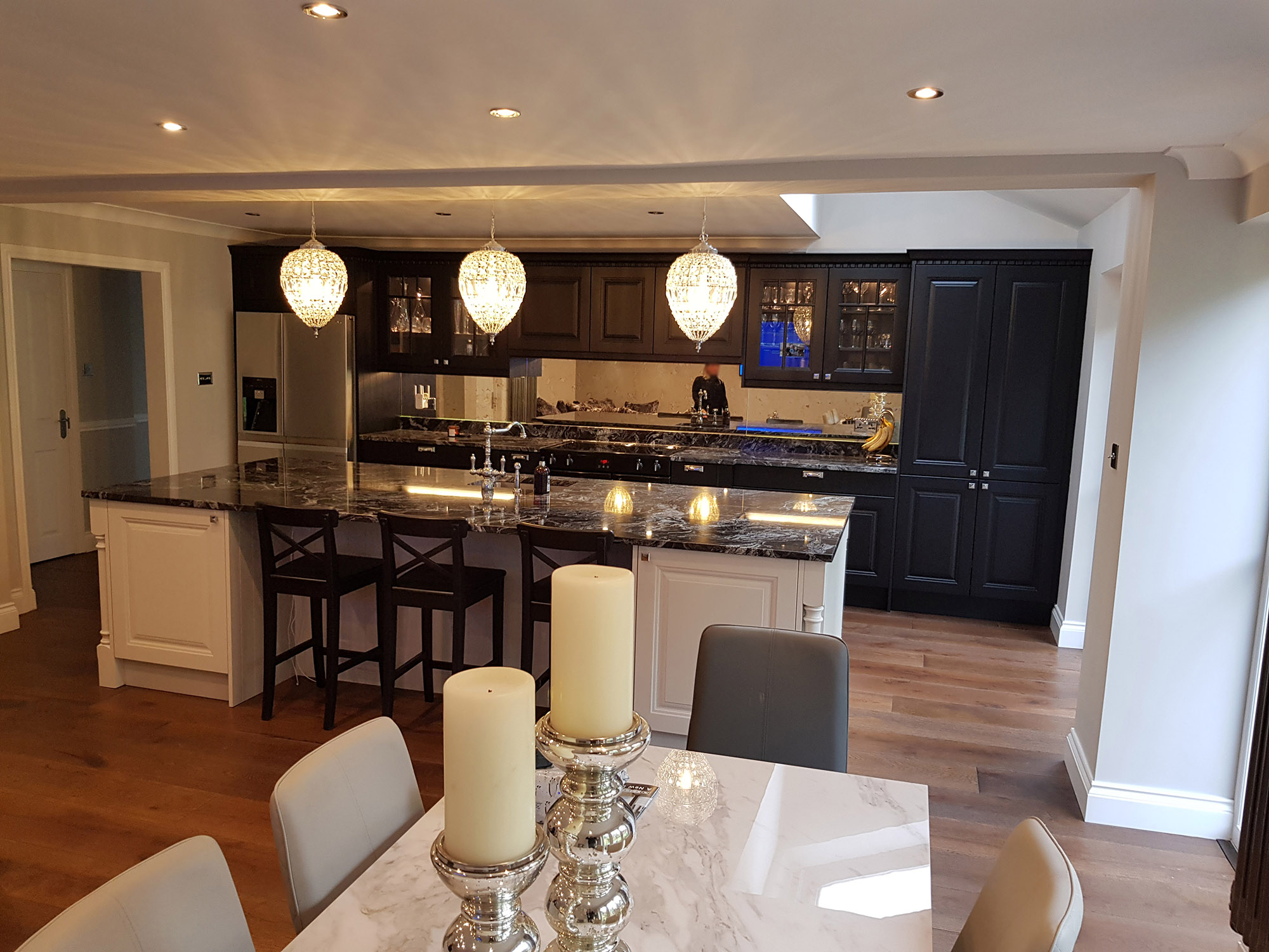 Black & Ivory Painted Solid Timber Kitchen